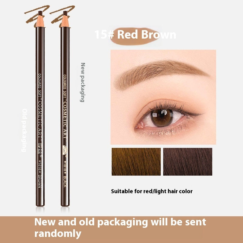 Line Drawing Waterproof Sweat-proof Non-fading Brushed Natural Eyebrow Pencil