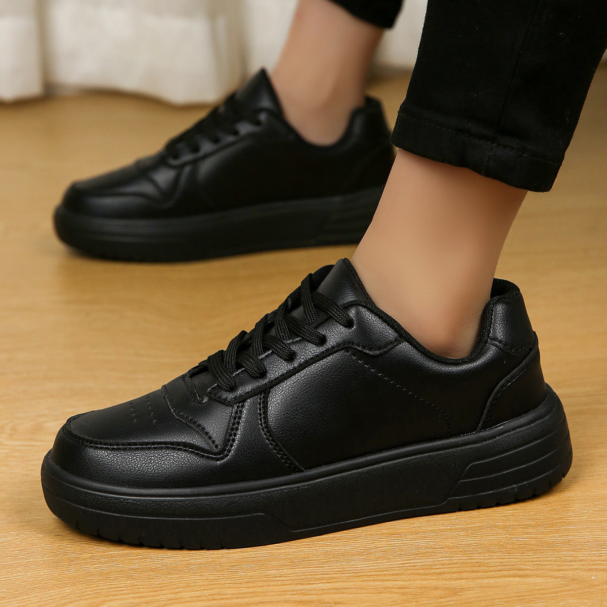 Men's Leather Breathable Sports Casual Shoes