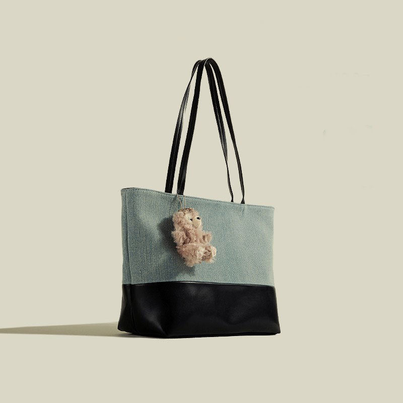 Casual Tote Bag Women's New Simple Denim Shoulder