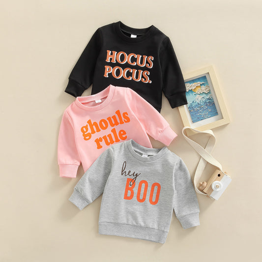 Children's Sweater Boys And Girls Letter Printing Casual