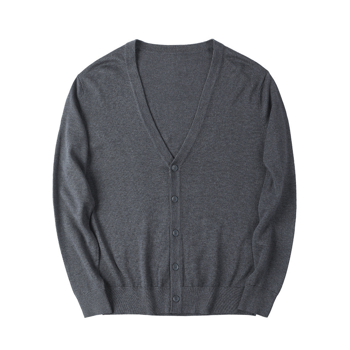 V-neck Solid Color Sweater For Men