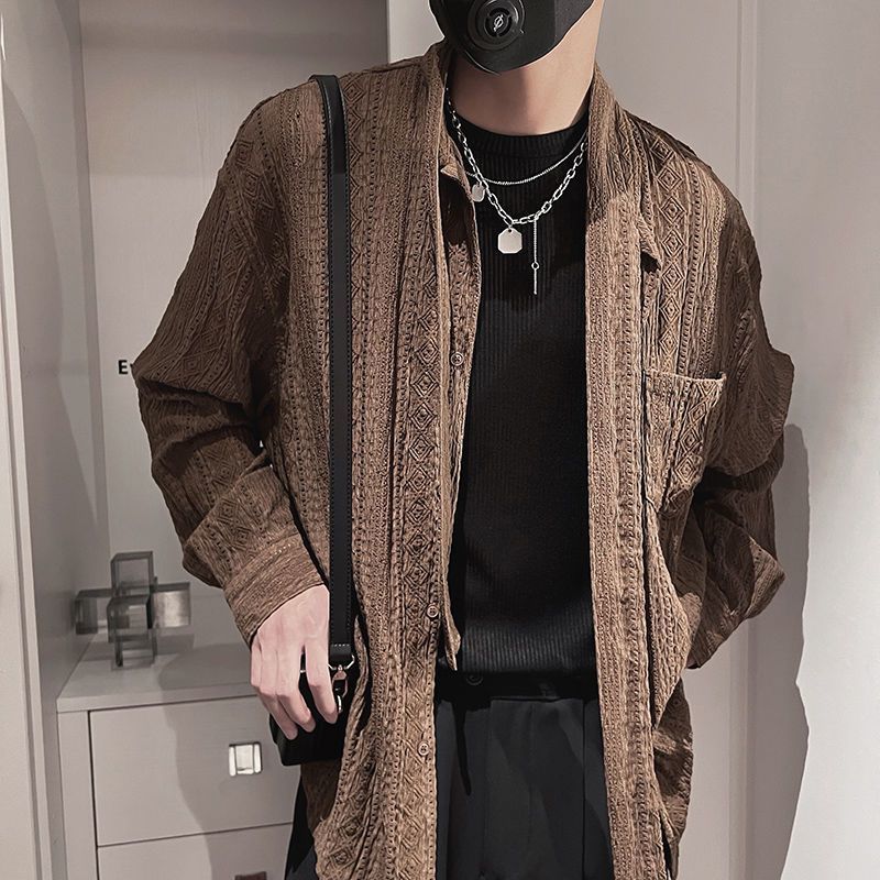 Casual Jacket Light Luxury Mid-length Knitted Cardigan