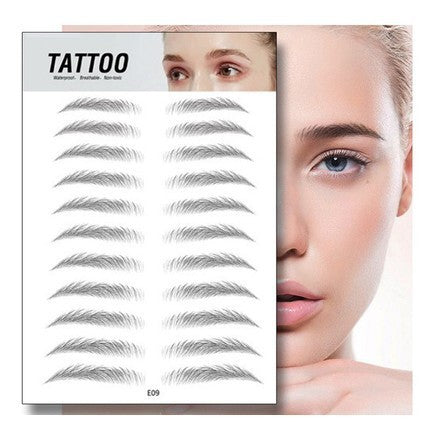 Waterproof 6D Eyebrow Tattoo Semi-Permanent Embroidery Natural Long Lasting Fake Eyebrow