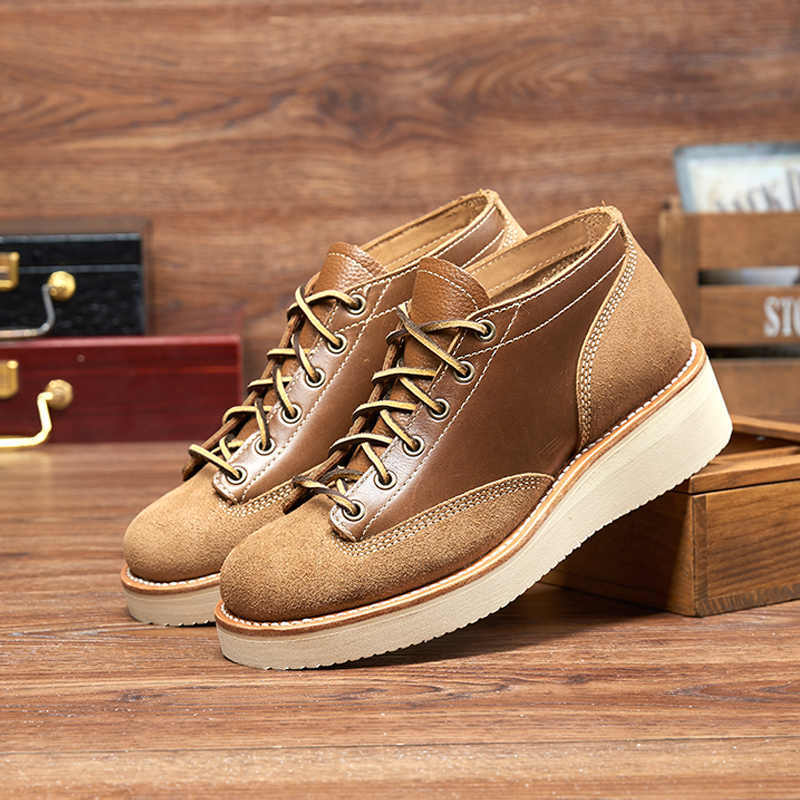 Casual Low-top Short Face Vintage Work Boots