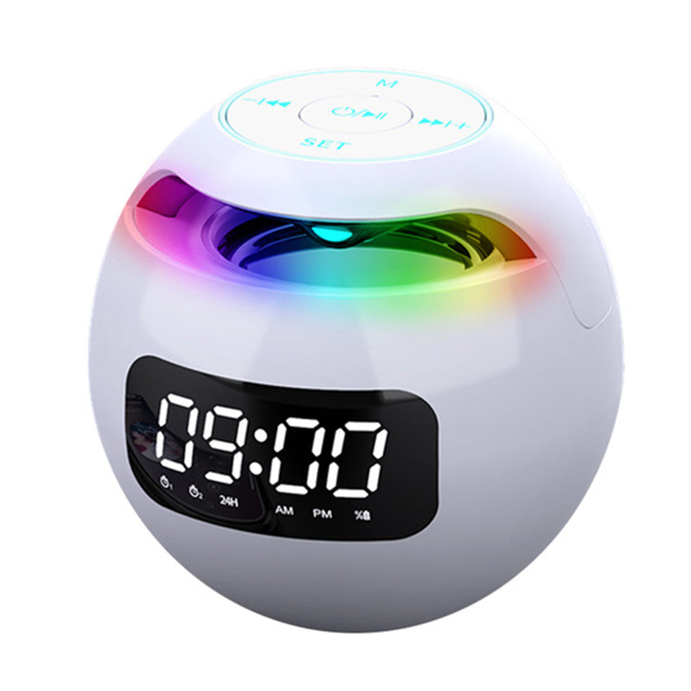 New Portable Wireless Alarm Clock Bluetooth Speaker