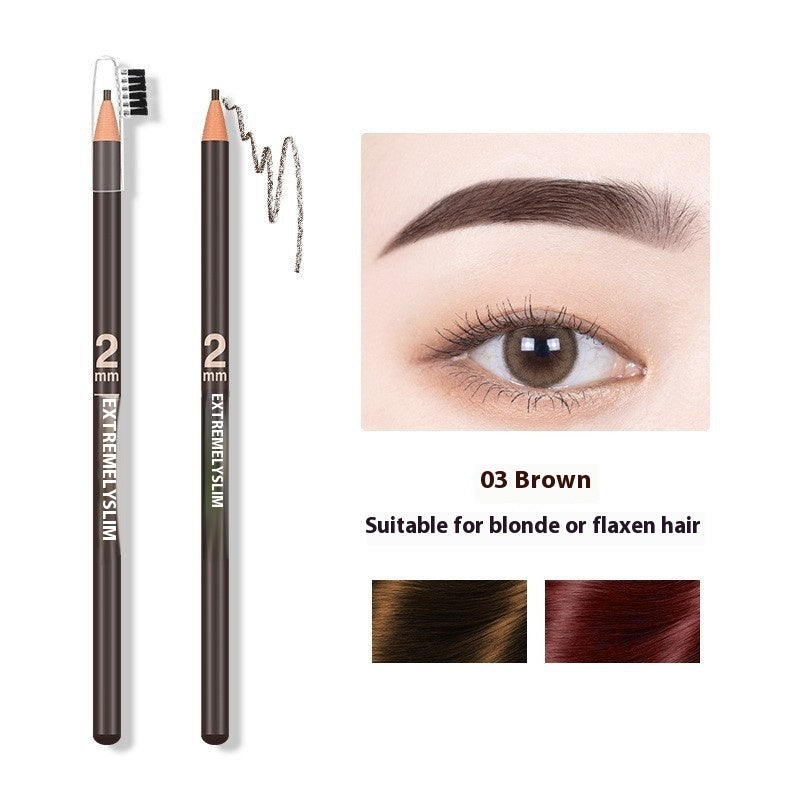 Line Drawing Waterproof Sweat-proof Non-fading Brushed Natural Eyebrow Pencil