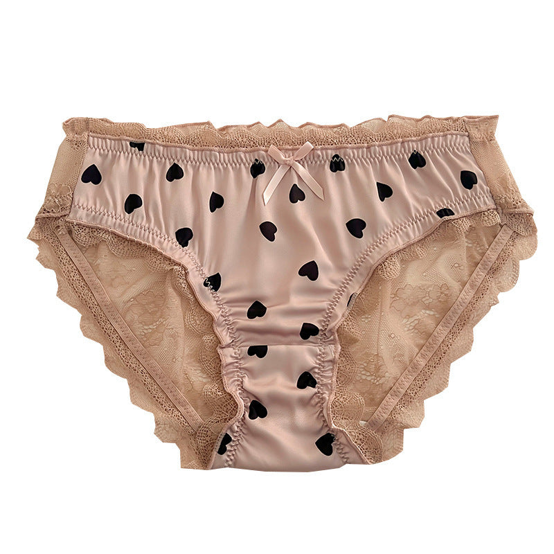 Fashion Heart-shaped Lace Underwear For Women