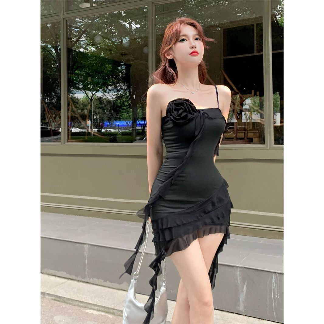 Off-shoulder Spaghetti Straps Dress Women's Summer