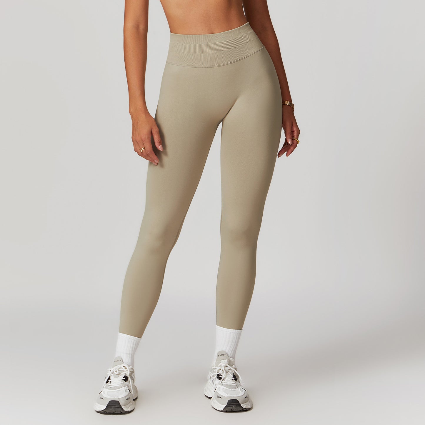 Peach Hip Seamless Belly Contracting And Close-fitting Yoga Pants