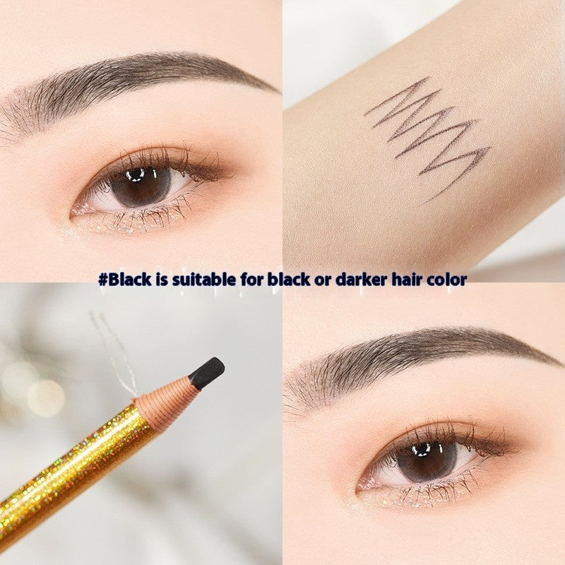 Line Drawing Waterproof Sweat-proof Non-fading Brushed Natural Eyebrow Pencil