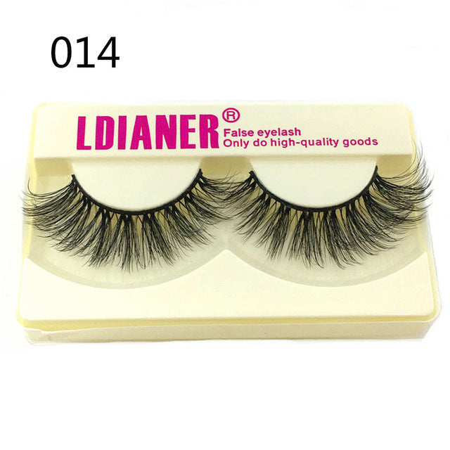 100% Mink Eyelashes 25mm Wispy Fluffy Fake Lashes