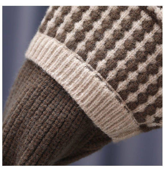 Fashion Simple Solid Color Children's Thickened Sweater