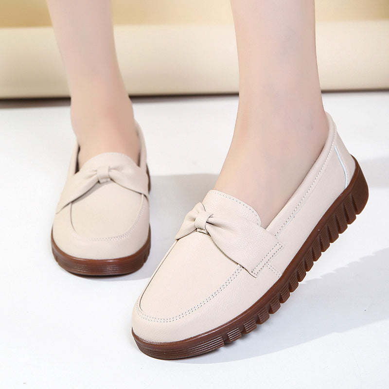 Women's Soft Bottom Soft Surface Comfort And Casual Flat Shoes