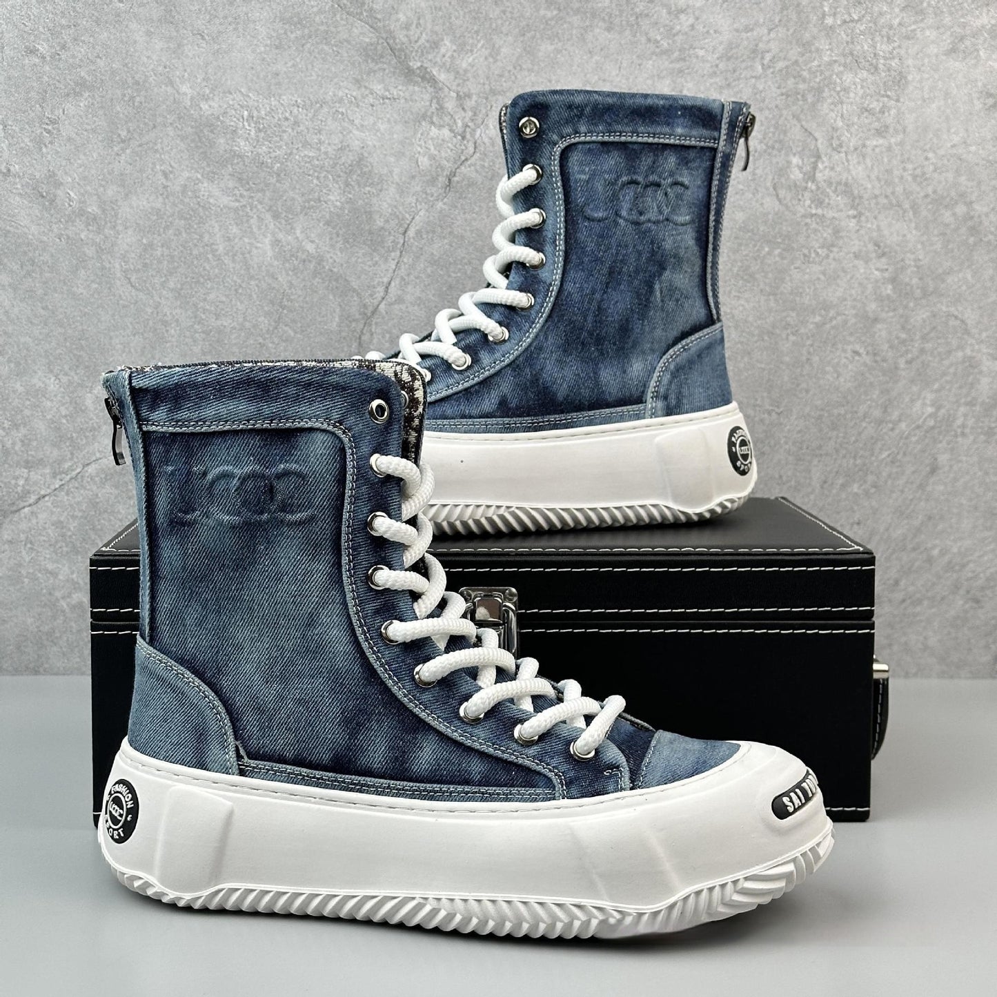 High-top Canvas Boots Fashionable All-match Fashion Boots Men