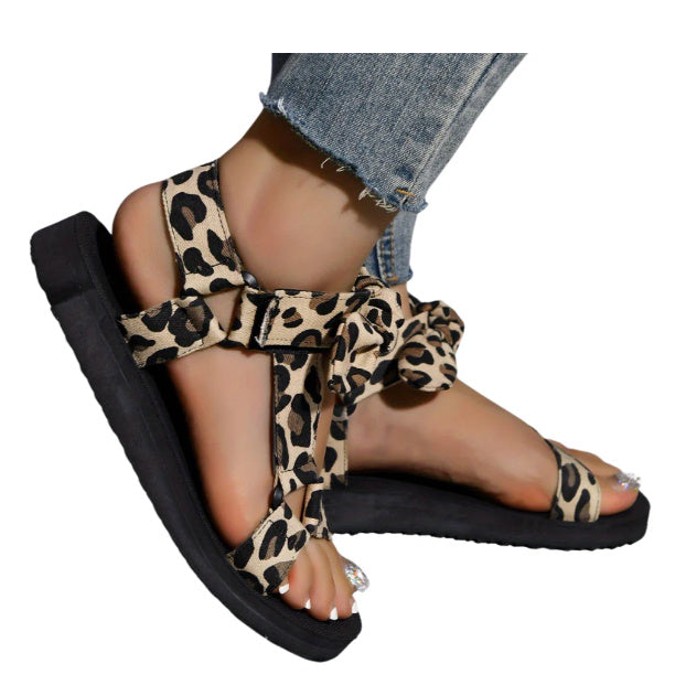 Summer Color Matching Beach Sandals Casual Plus Size Women