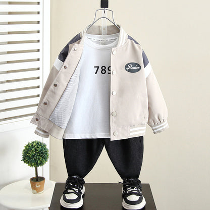 Fashion Boy Baseball Uniform Jacket