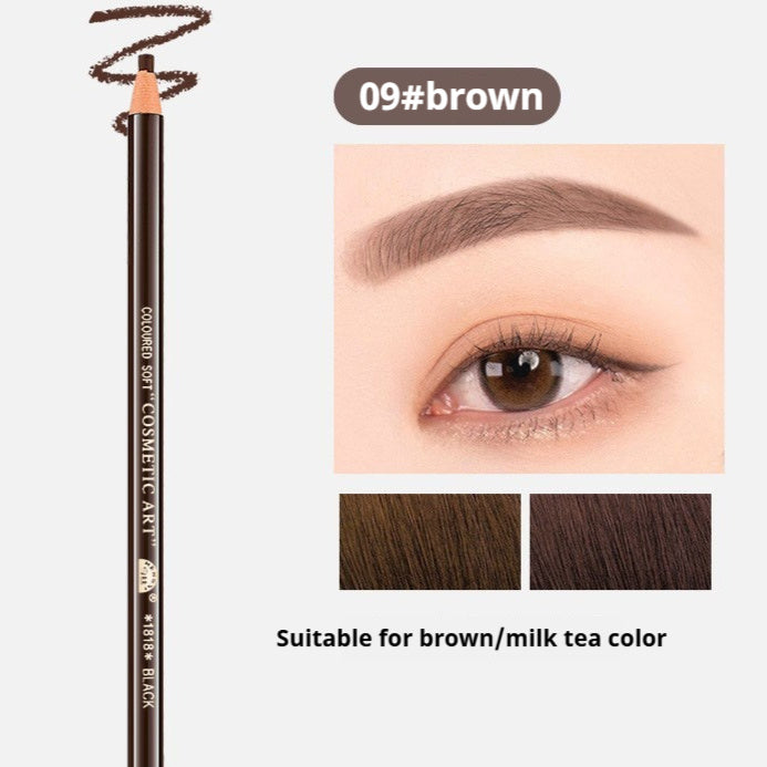 Line Drawing Waterproof Sweat-proof Non-fading Brushed Natural Eyebrow Pencil