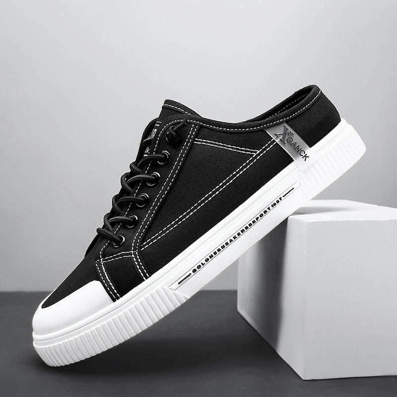 Men's Versatile Casual Sneakers Heelless Canvas Shoes