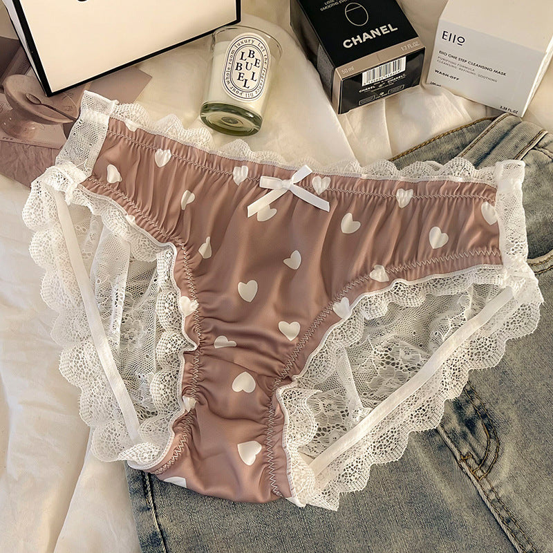 Fashion Heart-shaped Lace Underwear For Women