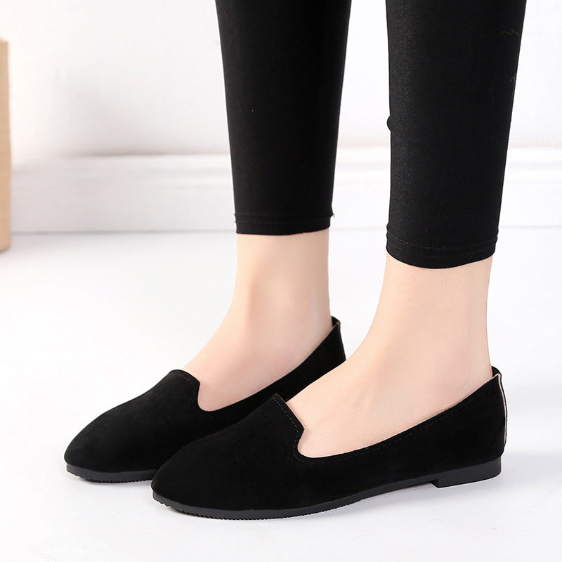 Spring And Autumn Women's New Candy Color Work Flat Shoes