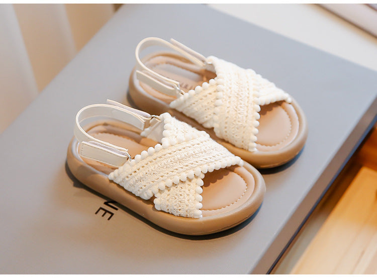 Casual Soft Bottom Children Older Children's Retro Beach Shoes