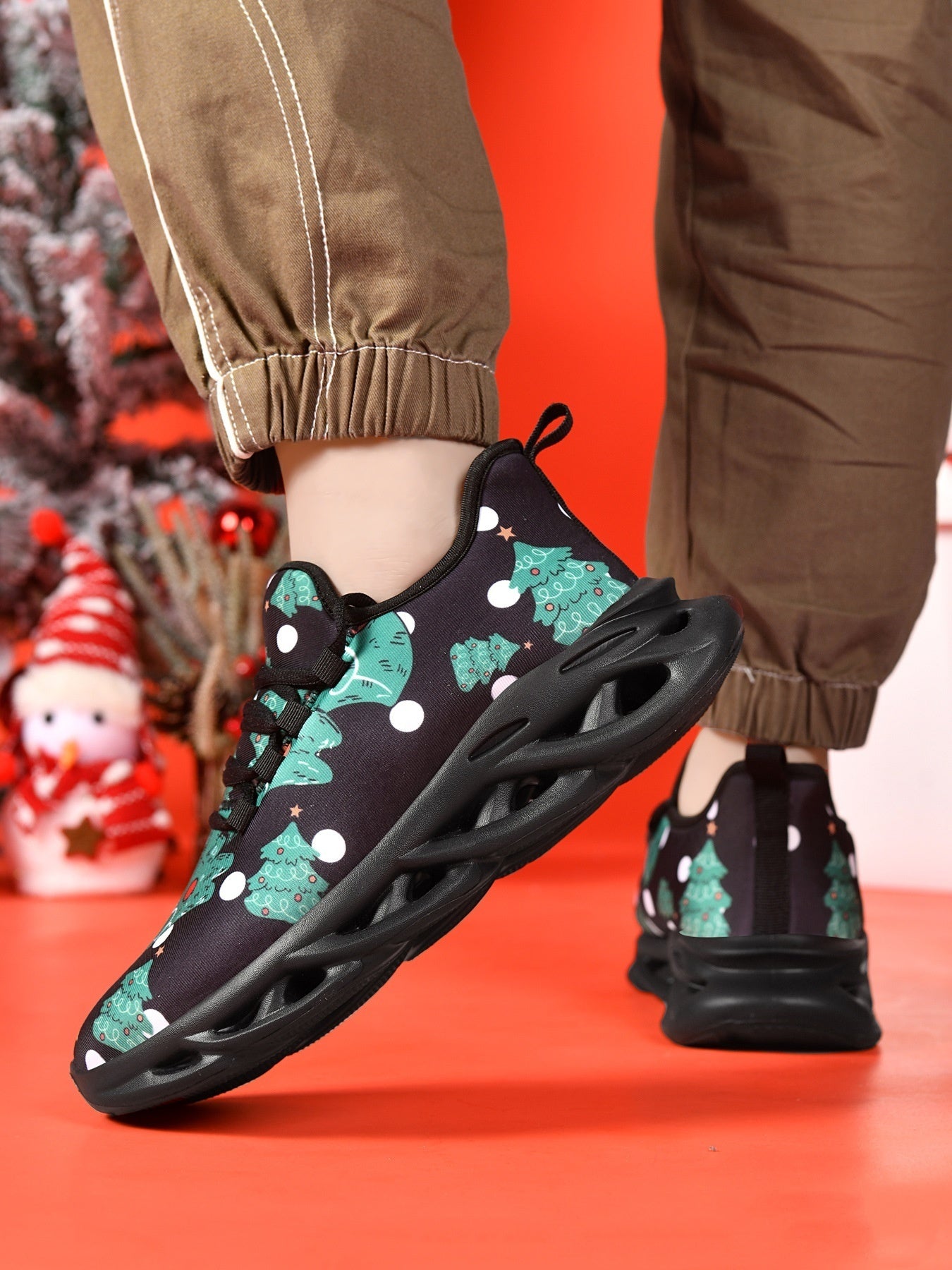 Christmas Bread Dad Sports Platform Casual Shoes