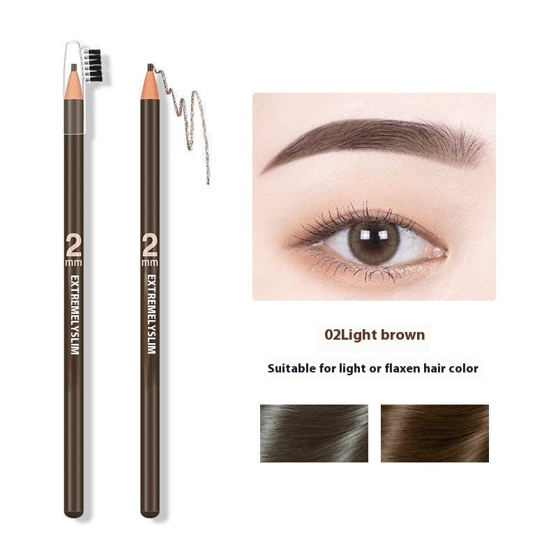 Line Drawing Waterproof Sweat-proof Non-fading Brushed Natural Eyebrow Pencil