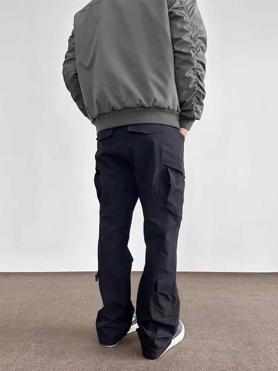 Multi-pocket Soft Shell Sports Drawstring Pants