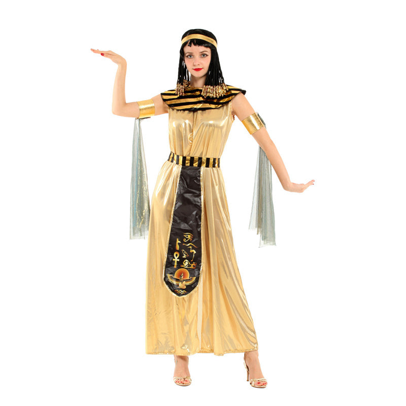 Halloween Cosplay Costume Masquerade Cleopatra Costumes Indian Queen Princess Costumes