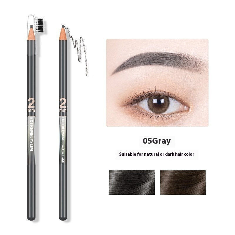 Line Drawing Waterproof Sweat-proof Non-fading Brushed Natural Eyebrow Pencil