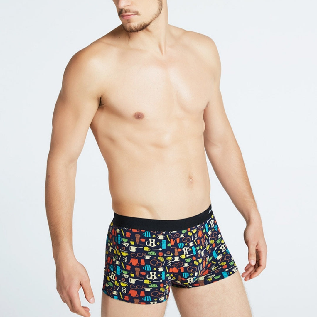 Men's Cotton Printed Breathable Boxers