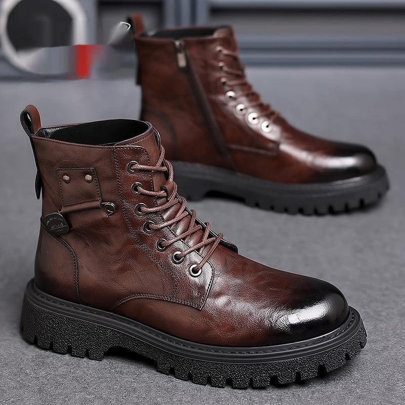 Men's Retro Breathable High-top Martin Boots