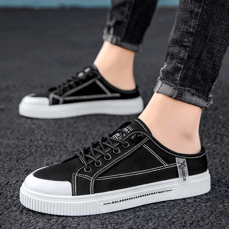 Men's Versatile Casual Sneakers Heelless Canvas Shoes