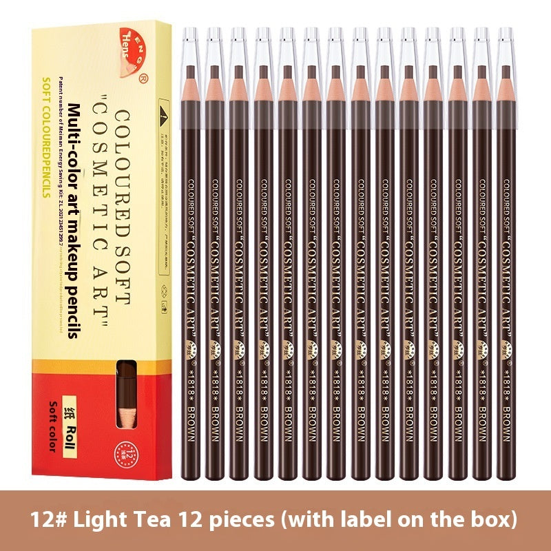 Line Drawing Waterproof Sweat-proof Non-fading Brushed Natural Eyebrow Pencil