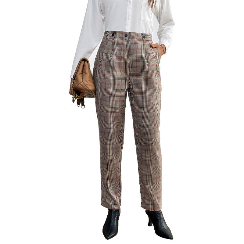 Houndstooth Feet Ladies Suit Pant