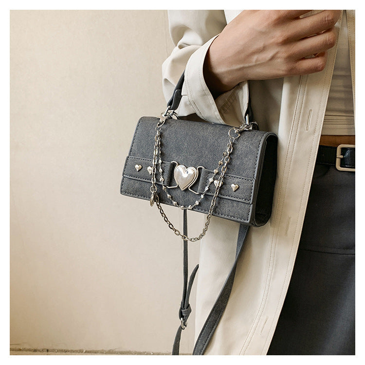 Women's Autumn Fashion Love Chain Shoulder Bag