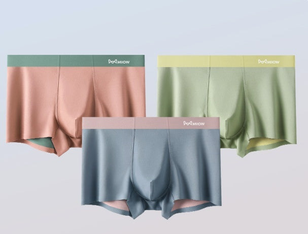 Underwear Ice Silk Boxer Seamless Thin Antibacterial Crotch Breathable Boxers