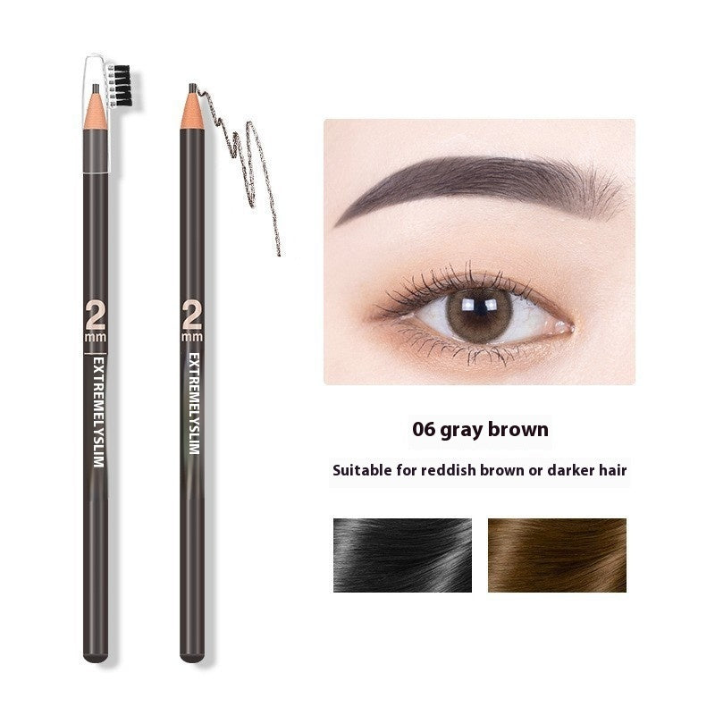 Line Drawing Waterproof Sweat-proof Non-fading Brushed Natural Eyebrow Pencil