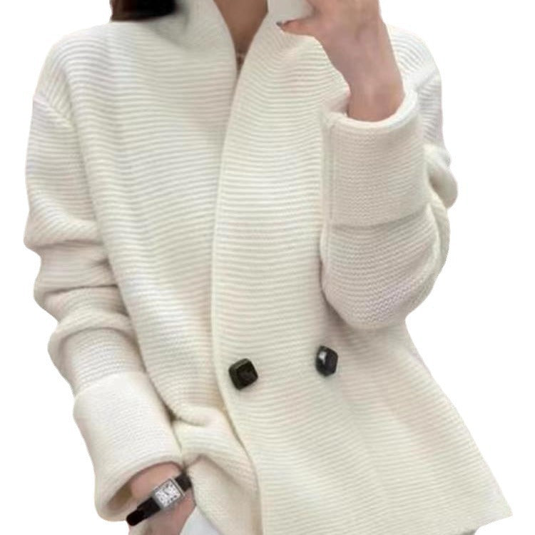 Women's Knitted Wool Cardigan Autumn And Winter Sweater