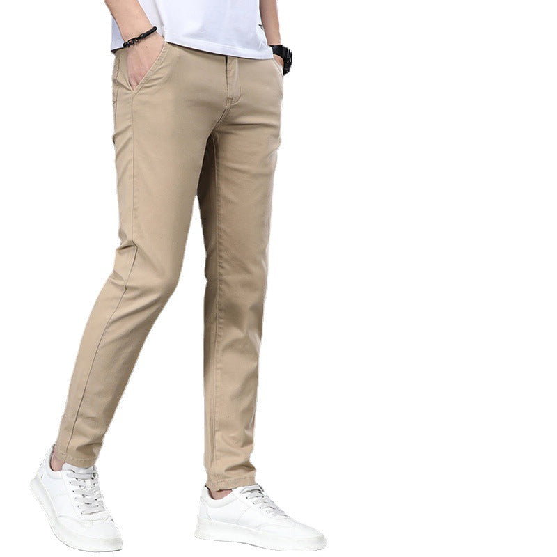 Business Casual Elastic Loose Straight Slim Fit Suit Pants