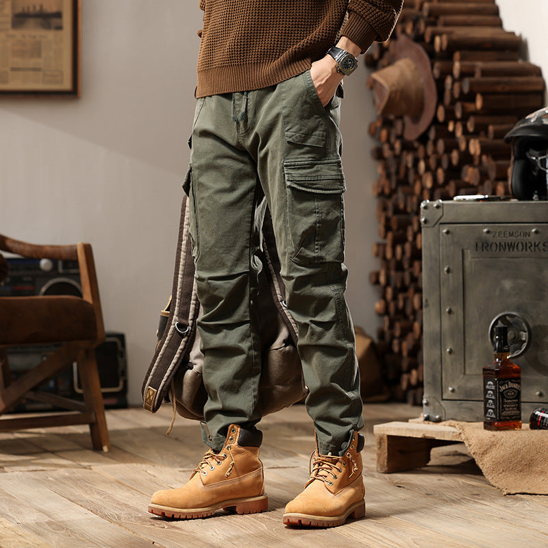 High Street Loose Functional Casual Pants Men