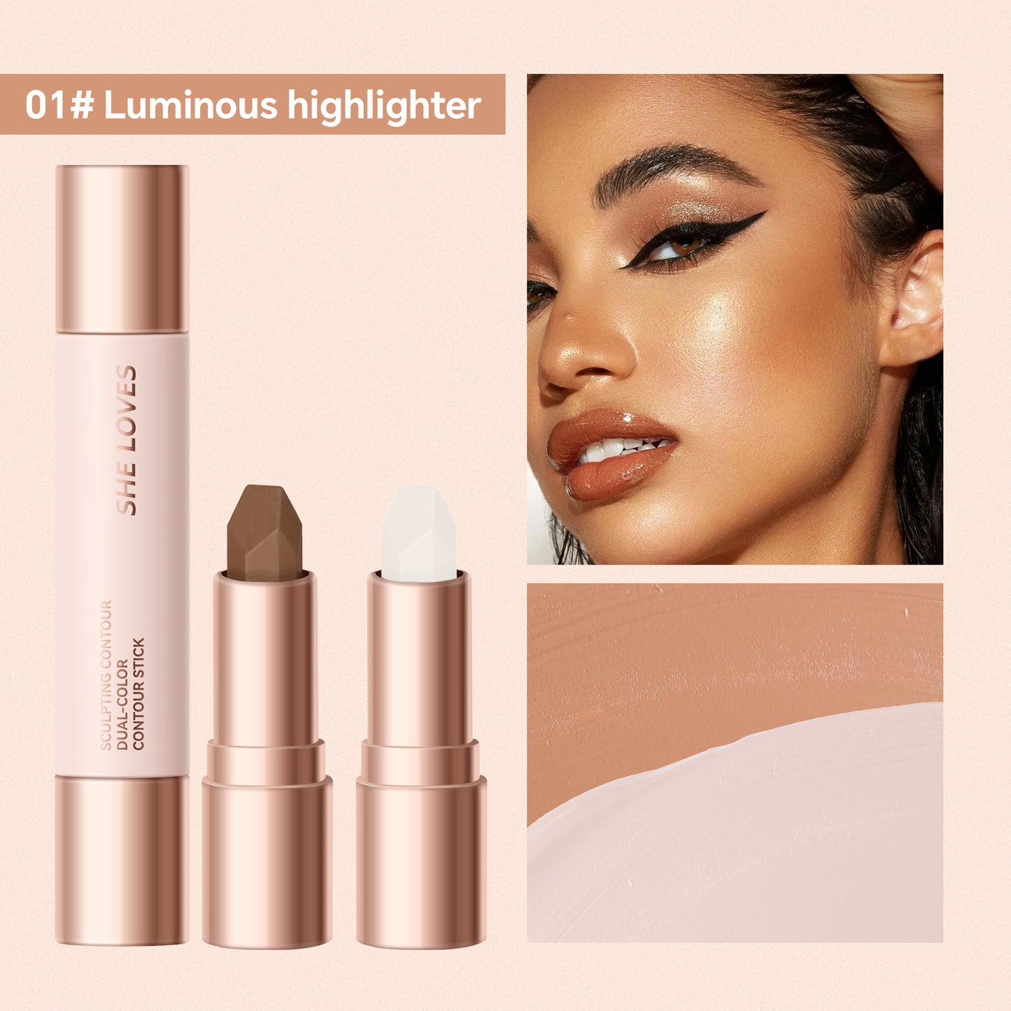 Double-headed Contour Stick Highlight Brightening