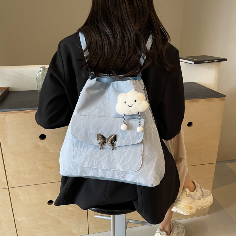 Cartoon Casual Solid Color Leather Shoulder Bag