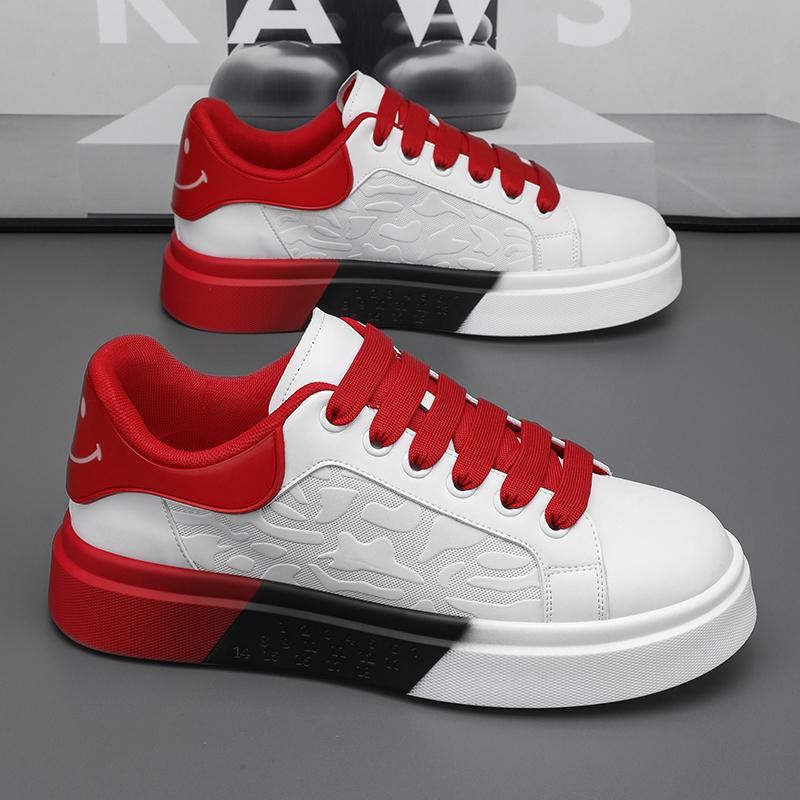 Trendy Platform White Shoes Casual Sports Men