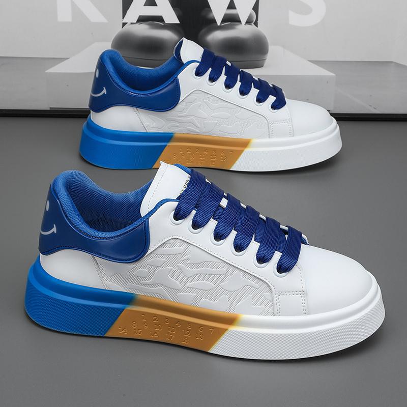 Trendy Platform White Shoes Casual Sports Men