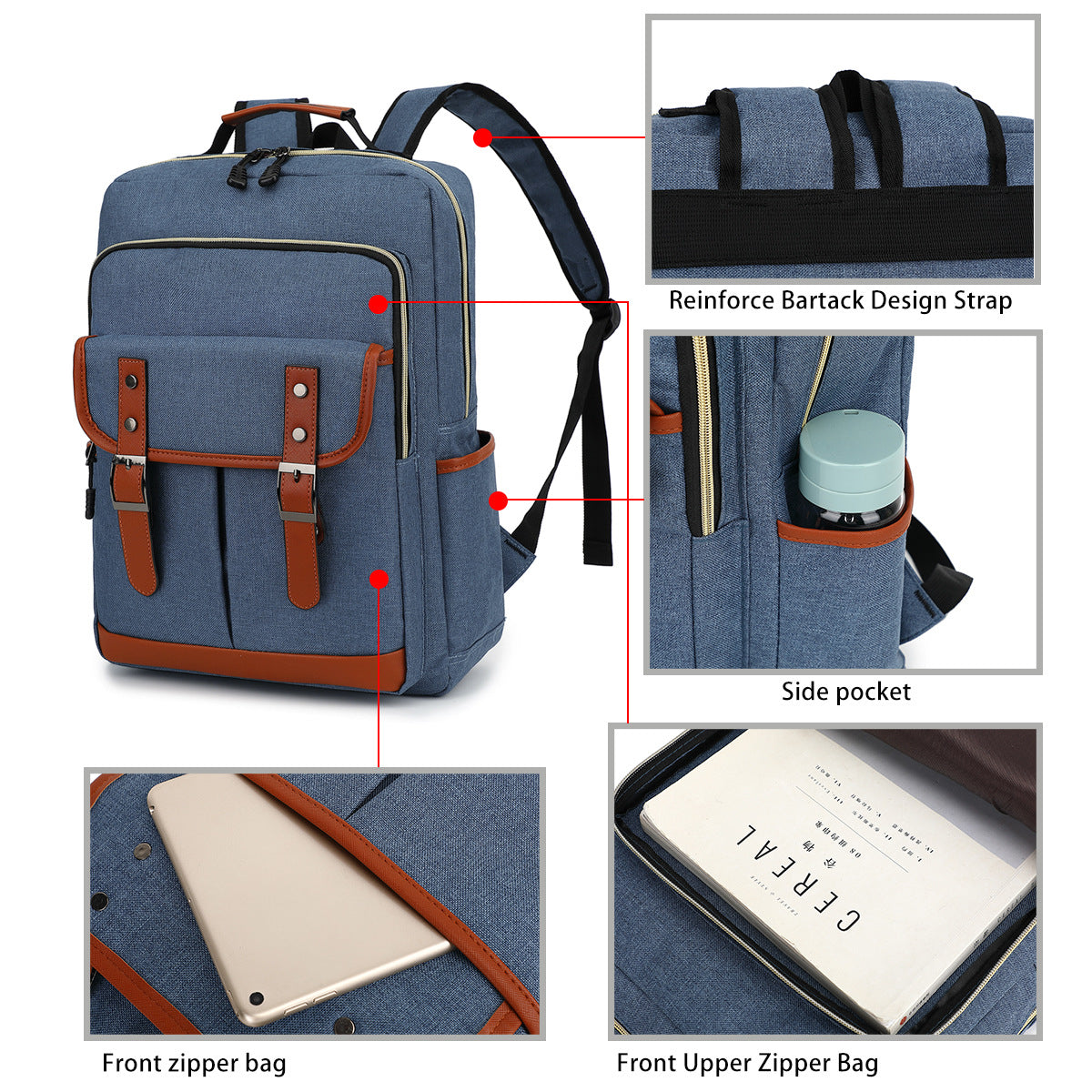 Men's Fashion Personalized Oxford Cloth Backpack