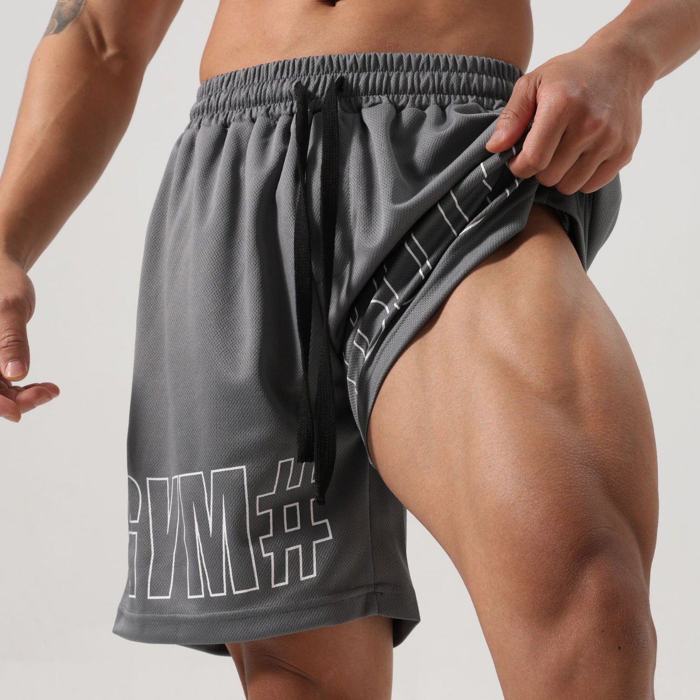 Fitness Breathable Ice Silk Shorts Men