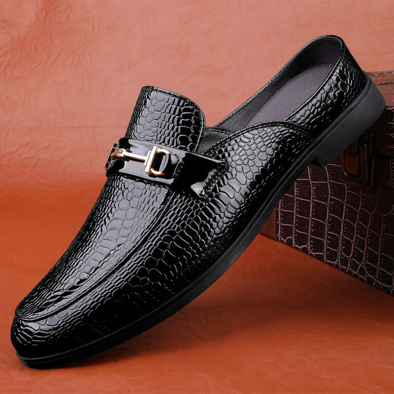 New Loafers Men's Pattern Half Slippers