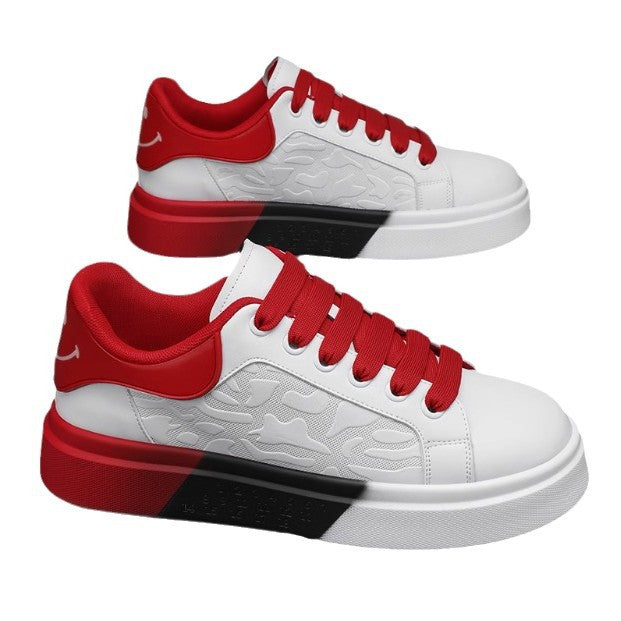 Trendy Platform White Shoes Casual Sports Men