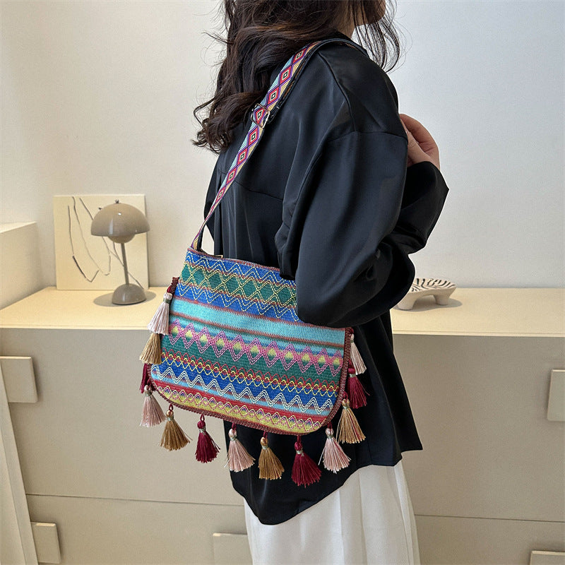 Retro Crossbody Bag Women's Fashion Simple Shoulder Bag